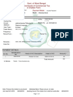 Govt. of West Bengal Directorate of Commercial Tax E-Challan Form