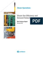 Steam Operations: Steam Use Efficiency and Demand Reduction