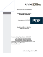 Práctica Elaboración de Recetas Dash