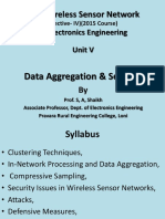 Sub: Wireless Sensor Network: BE Electronics Engineering Unit V