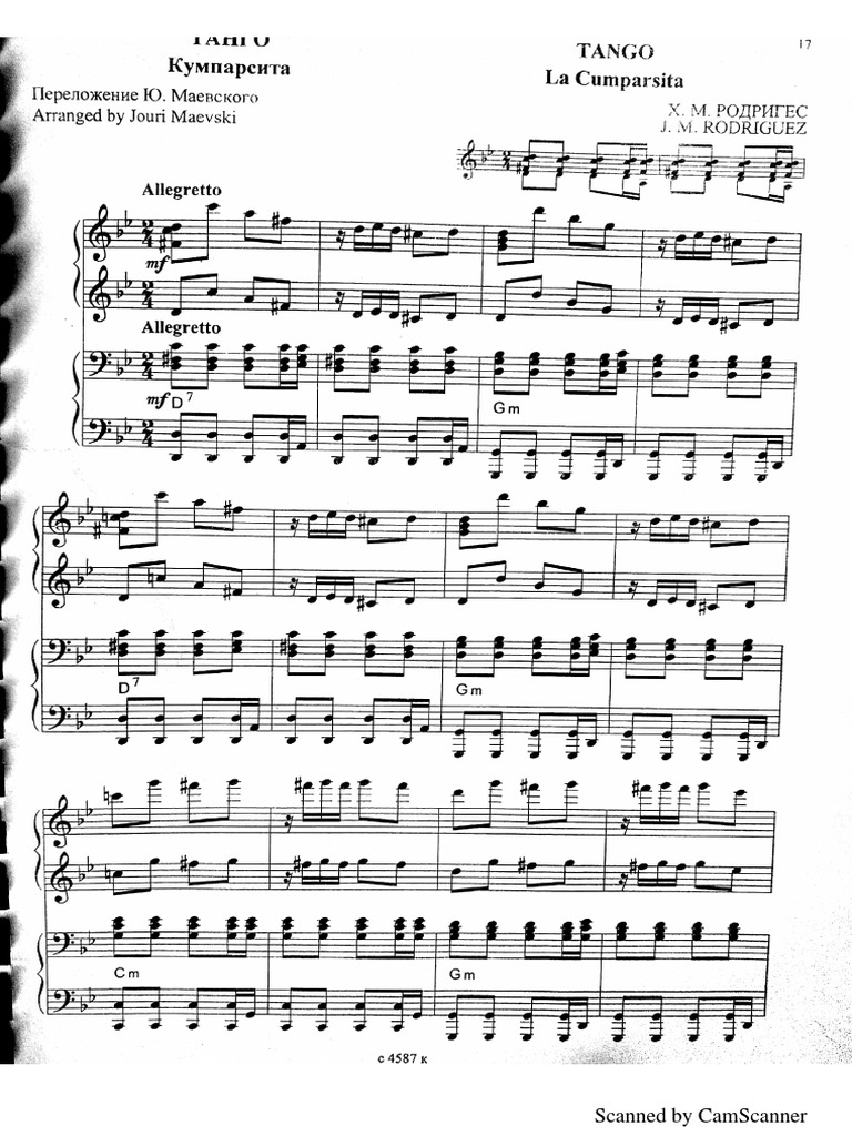 Tango Piano Duet | PDF