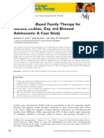 Attachment-Based Family Therapy For Suicidal Lesbian, Gay, and Bisexual Adolescents: A Case Study