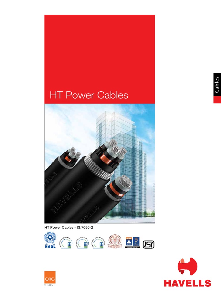HT Power Cable Copper Conductor PDF Insulator (Electricity