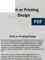 Print or Printing Design