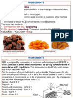 Sulphuring and Sulphiting: Pretretments