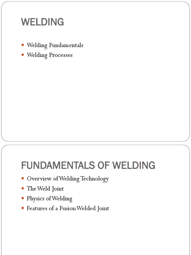 KM Welding Fundamentals PDF Welding Construction