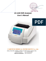 XC-A30 ESR Analyzer User's Manual: Caretium Medical Instruments Co., LTD