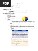 Lesson Plan in Mathematics Probability: Counting Rules