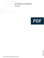Avoiding Finite Element Analysis Errors PDF