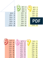 Tablas de Multiplicar