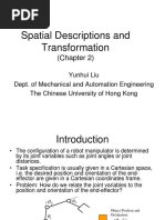 Spatial Descriptions and Transformation: (Chapter 2)