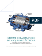 Informe de Laboratorio de Maquinas Eléctricas