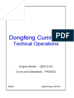 Dongfeng Cummins QSZ13-G3 Engine Performance Data Sheet