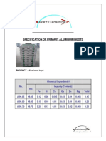 Specification of Primary Aluminum Ingots