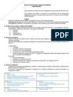 Cuestionario Derecho Colectivo Del Trabajo en Mexico