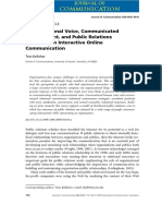 Communicated Commitment and Public Relations Outcomes in Interactive Online Communication