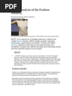 Download SWOT Analysis of the Fashion Industry by Divisha Khera SN41204928 doc pdf
