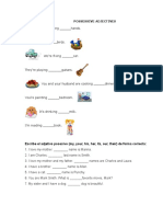 Possessive Adjectives. Test