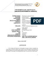 Contenido Prog. de Practicas II - Analisis de Instrumentos Jurídicos