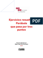 Ejercicios parabola