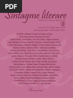 Revista Sintagme Literare Nr. 3, IUNIE 2019