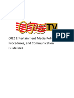 OJEZ Entertainment Media Policies