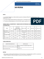 Tarifas Servicio Nacional de Contrataciones 17-05-2019