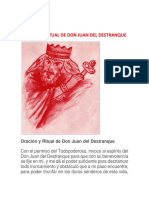 Oración y Ritual de Don Juan Del Destranque