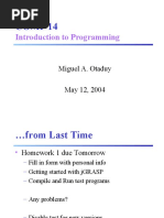 Comp 14: Introduction To Programming