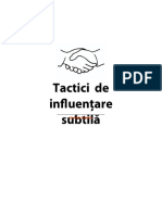 Tactici de Influentare Subtila Andy Szekely