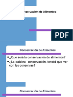 Conservación de Alimentos