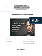 Informe Final de Catedra Bolivariana