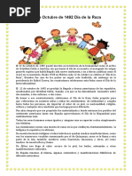12 de Octubre de 1492 Día de La Raza