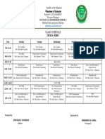 Class Schedule for STEM 11-Ruby