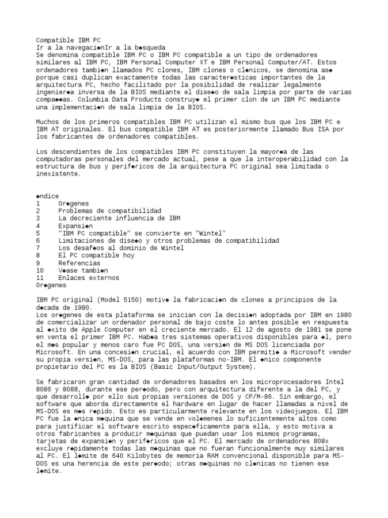Ordenadores Compatibles IBM PC | PDF | Compatibles con PC Ibm | Macintosh