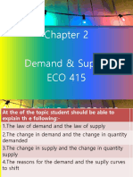 ECO 415 Chapter 2 Demand and Supply