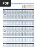 Weekly Shift Schedule Template 2025 | PDF