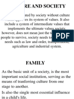 Culture and Society