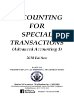 Acctg. For Special Transactions - 2018 - Toc