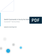 CounterACT Switch Commands in Use by The Switch Plugin v8.9.4