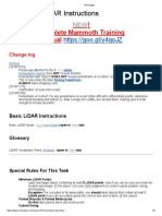 Mammoth LiDAR instructions