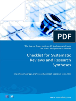 JBI Critical Appraisal-Checklist For Systematic Reviews2017 0
