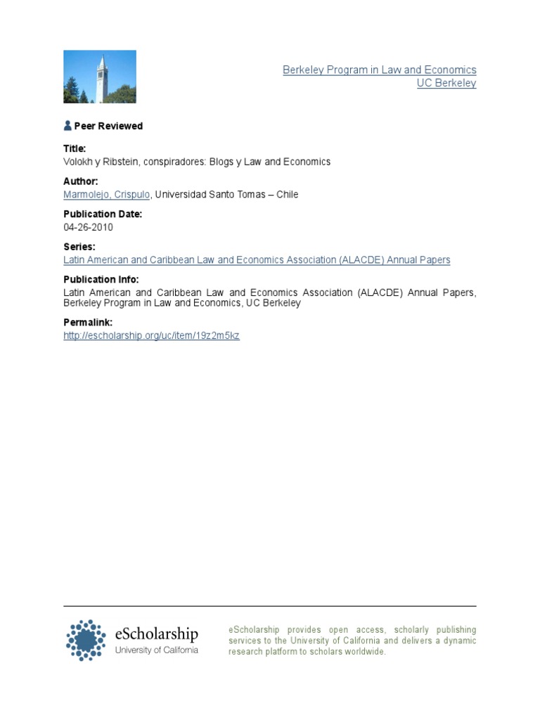 Blogs and Law & Economics Insights | PDF | Law And Economics | Academic ...