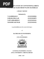 Civil Engineering Final Year Projects List | PDF | Masonry | Fly Ash
