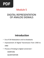 Digital Representation of Analog Signals