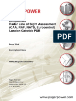 Radar Line of Sight Assessment (CAA, RAF, NATS, Eurocontrol) London Gatwick PSR