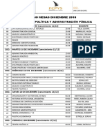 Turno Mesas de Diciembre 20181