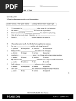 Unit Test 01 Gold Preliminary