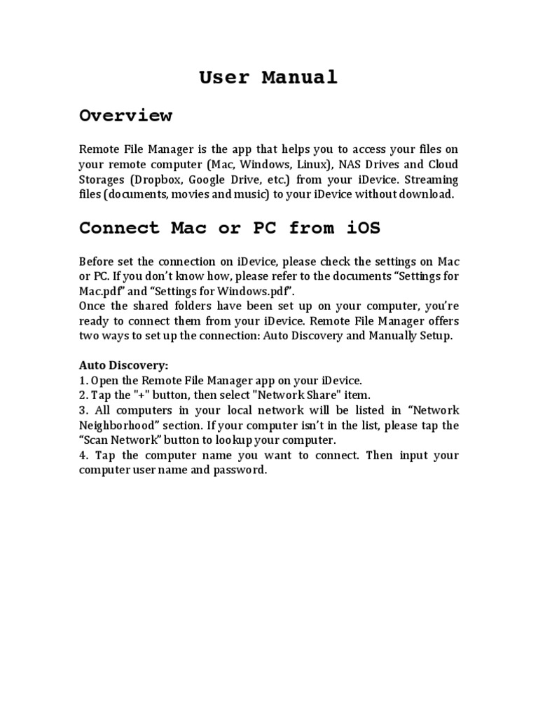 User Manual PDF | PDF | File Transfer Protocol | Computer File
