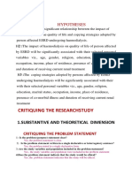 Critiquing The Researchstudy: Hypotheses